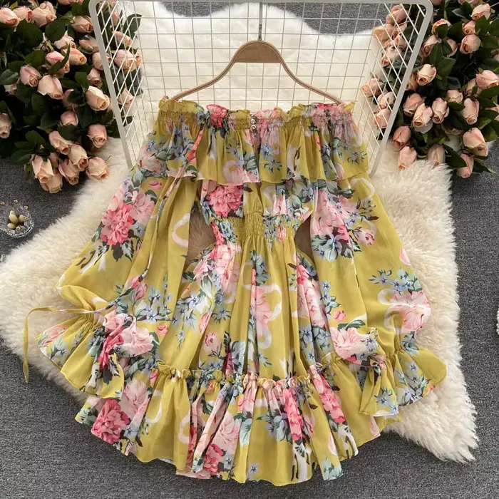 Robe rétro d'été pour femmes