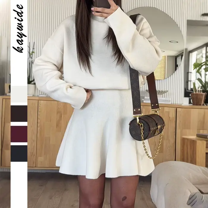 Robe pull à manches longues pour femmes