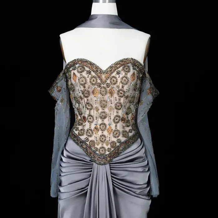 Sharon Said – robe de soirée blanche élégante
