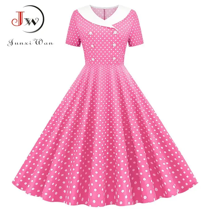 Robe vintage pour femme, tenue élégante et ajustée, uni, années 50 et 60, été, disponible en plusieurs tailles et couleurs, idéale pour les mariages et les soirées spéciales