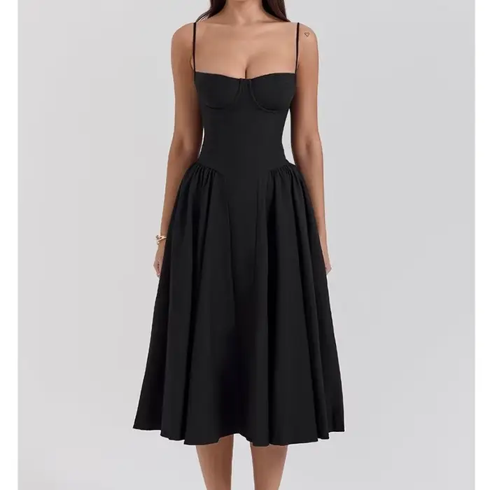 Été Sexy femmes robe bohême longues robes de luxe élégant col en v sans manches Slip fleur plage