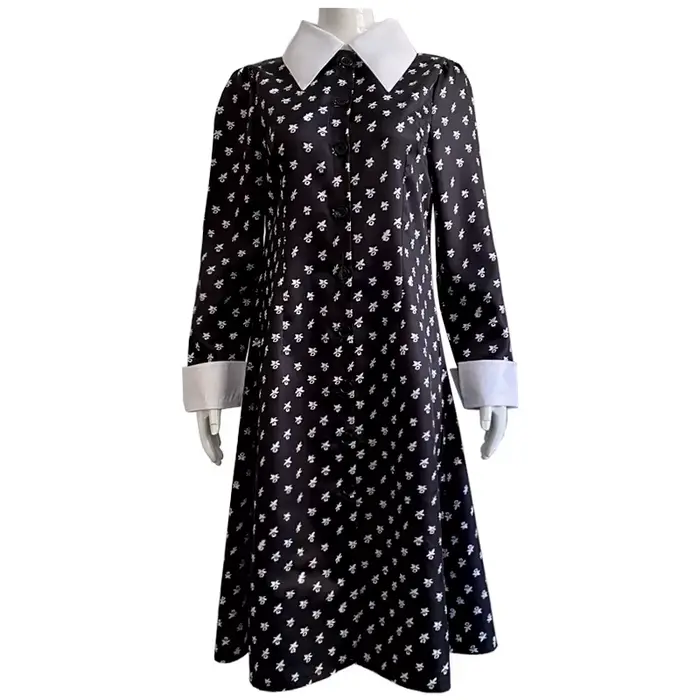 Robe de Carnaval Florale Noire Femme Vampire Gothique Déesse Costumes Soirées Thématiques Occasions Spéciales