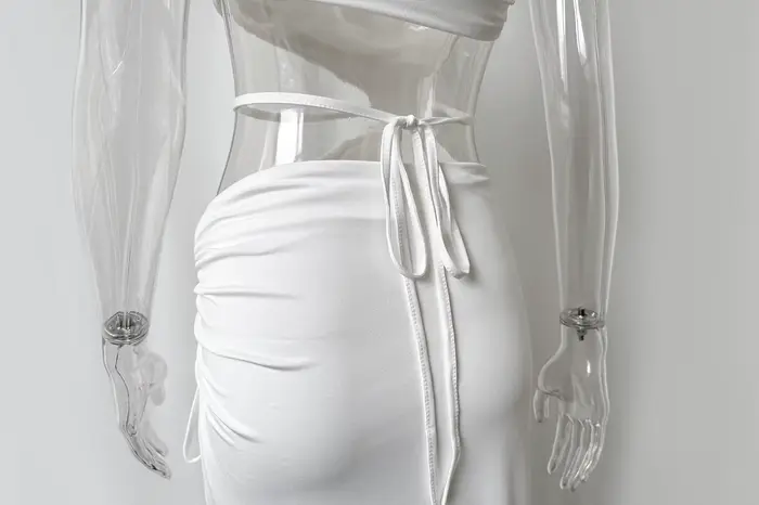 Robe d'été sans manches pour femmes, style fendu, silhouette élégante, coupe régulière, pour les vacances, le club et les fêtes