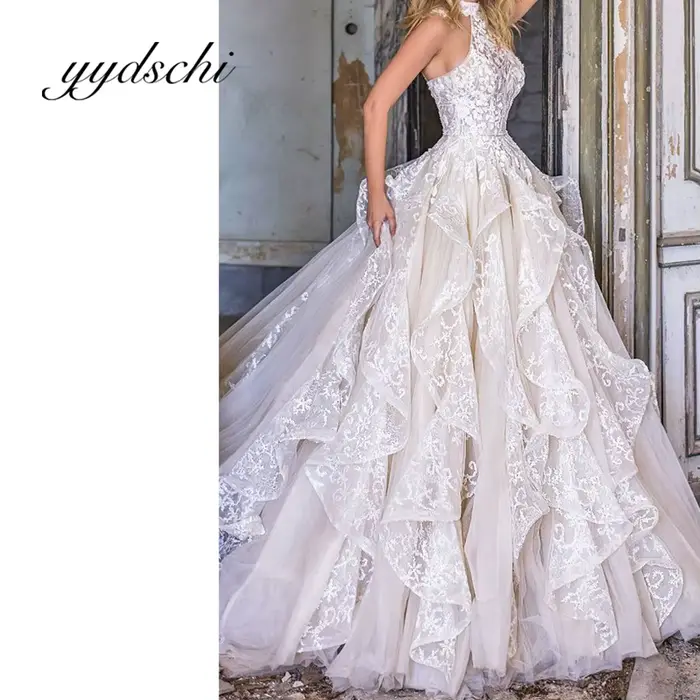 Robe de mariée romantique en dentelle