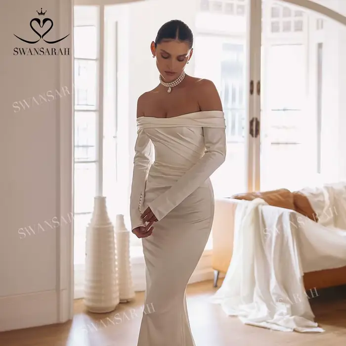Robe De mariée sirène en Satin