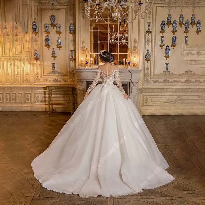 Robes de mariée A-ligne élégantes pour femmes
