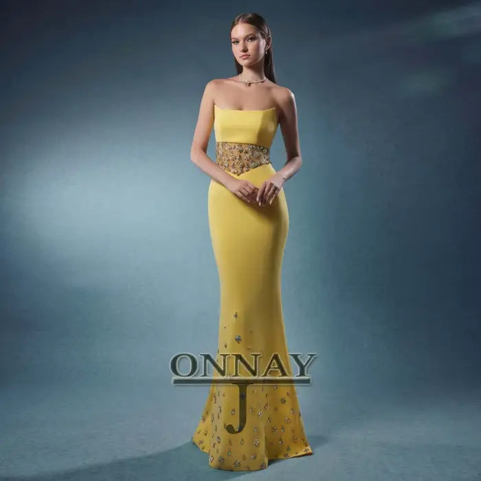 HS personnalisé élégant D2516 saoudien arabe Robes De bal célébrité Gala sur mesure robe De soirée