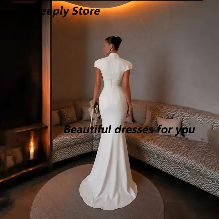 Robe de soirée blanche élégante