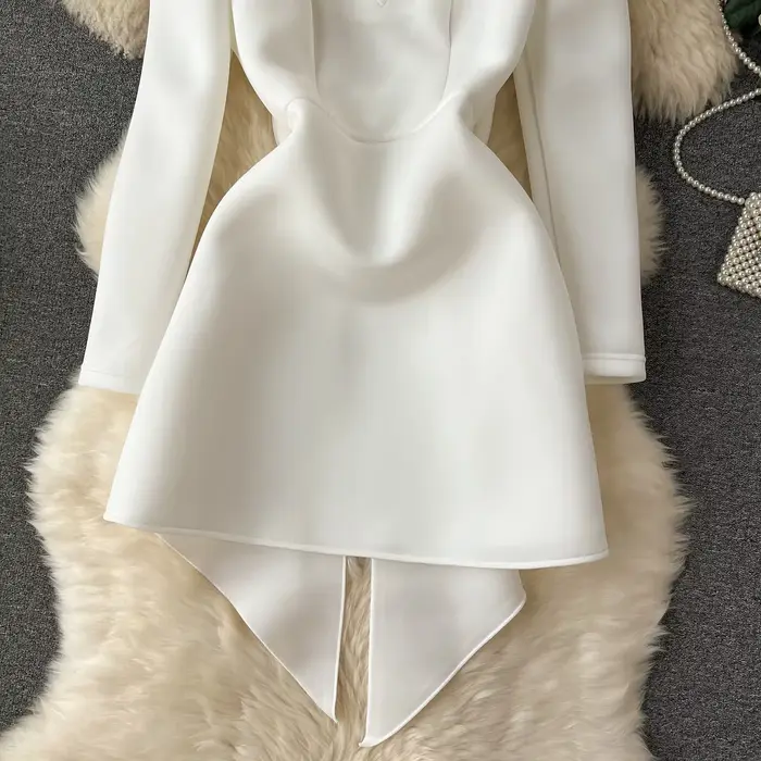 Robe de mariée blanche évidée pour femme