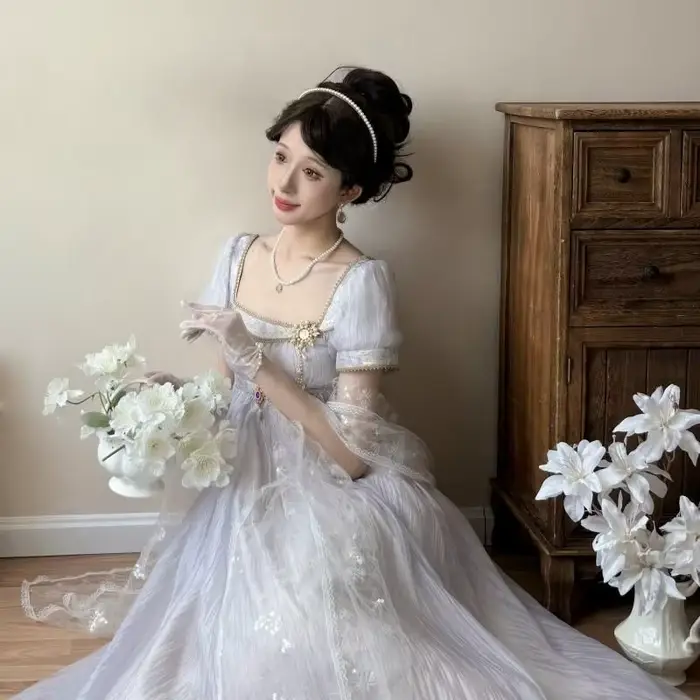 Robe Lolita Empire faite main pour femme