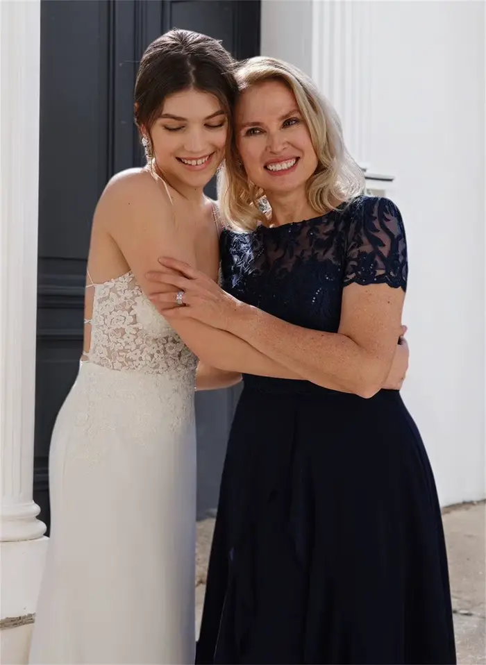 Robes de Soirée Courtes en Chiffon Noir pour Mère de la Mariée, Manches Courtes, pour Femme, Été 2026, Nouveauté, Robe de Plage SEM0010