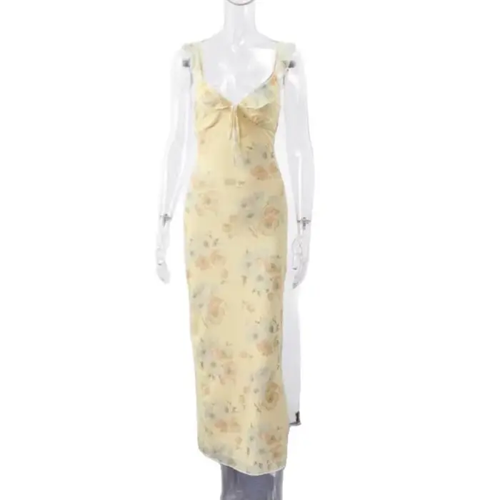 Robe d'été Sexy à imprimé floral pour femmes