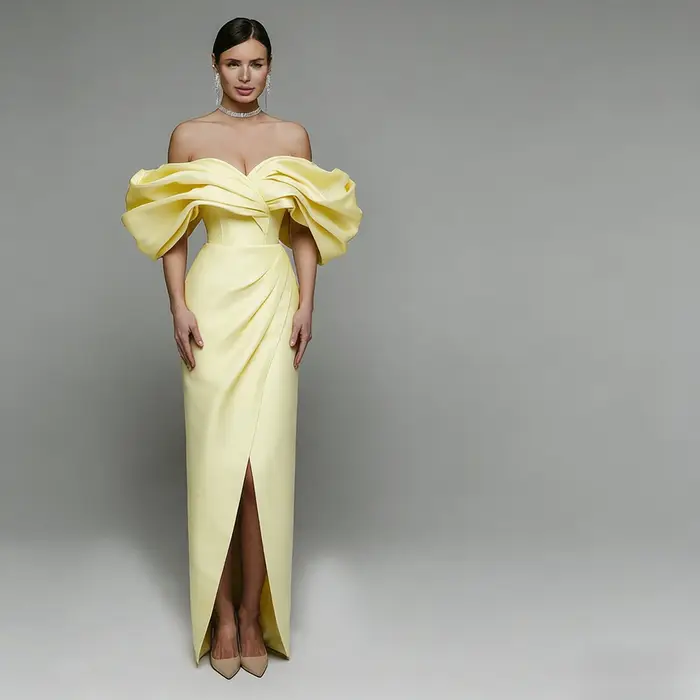 Robe de soirée rouge élégante pour mariée sans manches longueur au sol occassions spéciales bal mariage soirée festive