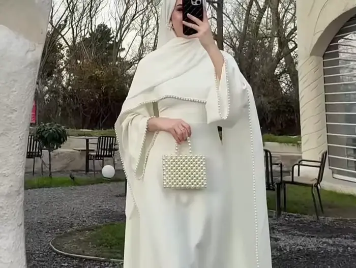 Robe pour femmes, Abaya pour l'Aïd, robes de soirée, kaftan à perles, jalabiya musulmane, abayas, Ra