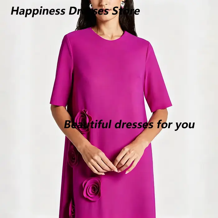 Robe de soirée fuchsia personnalisée