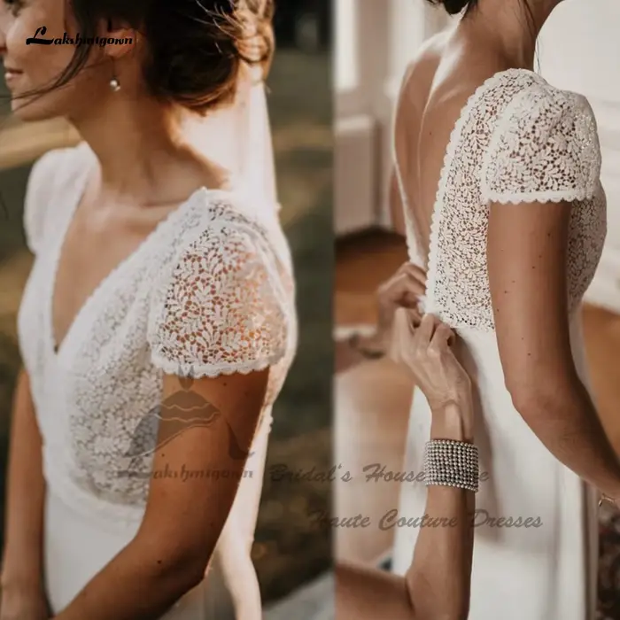 Robe de mariée bohème à dos nu personnalisable pour femmes, blanche ou ivoire, occasions spéciales et événements importants