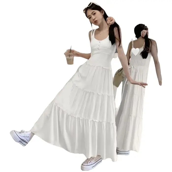 Robe d'été pour femme, style français