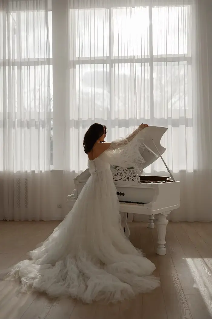 Robes de mariée en tulle bohème personnalisées
