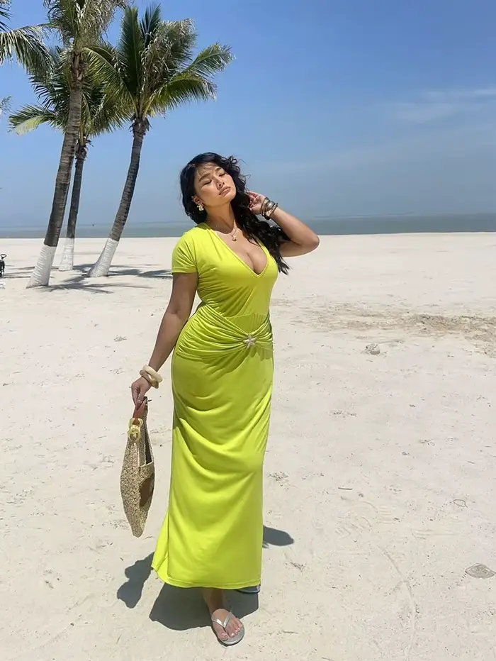 Robe de plage pour femmes grandes tailles : imprimé étoiles de mer