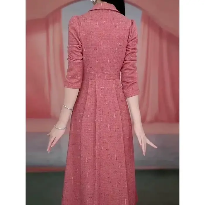Robe longue à manches longues pour femme