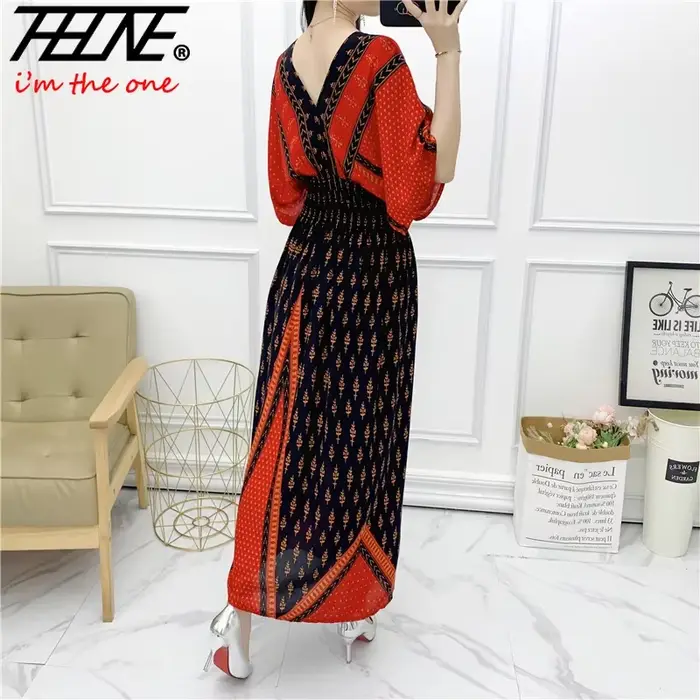 Robe longue en ULstyle bohème pour femmes