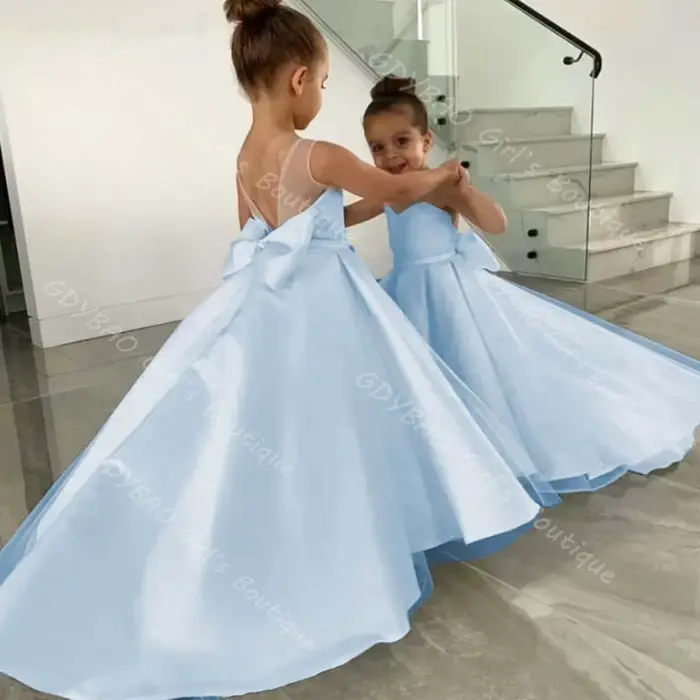 Robe de demoiselle d'honneur blanche pour mariage