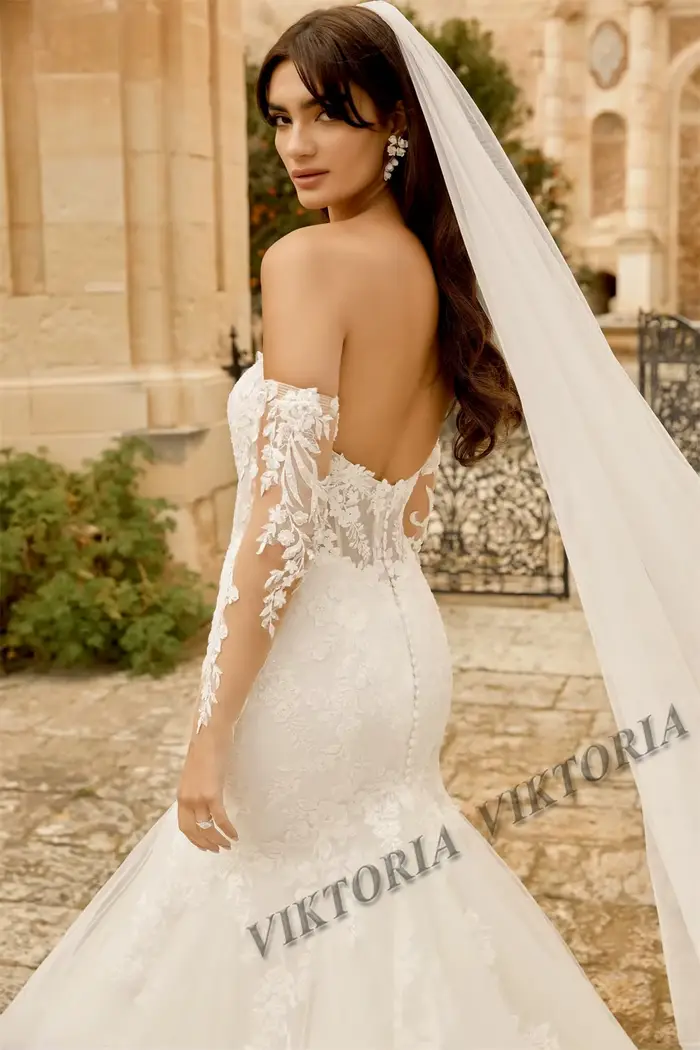 Robes de Mariée Sirène Modernes pour Femme