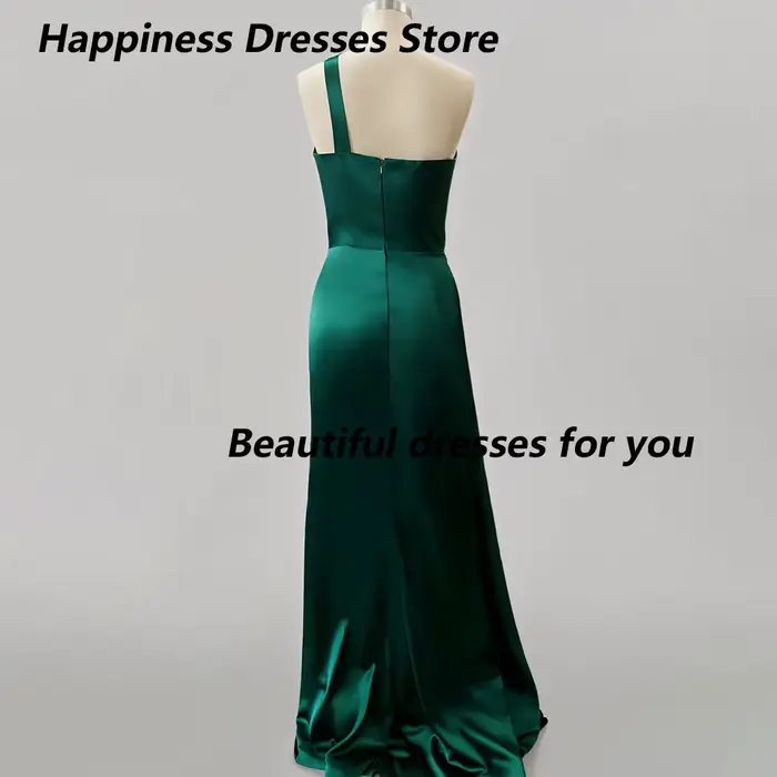 Robe de soirée personnalisée asymétrique à une épaule