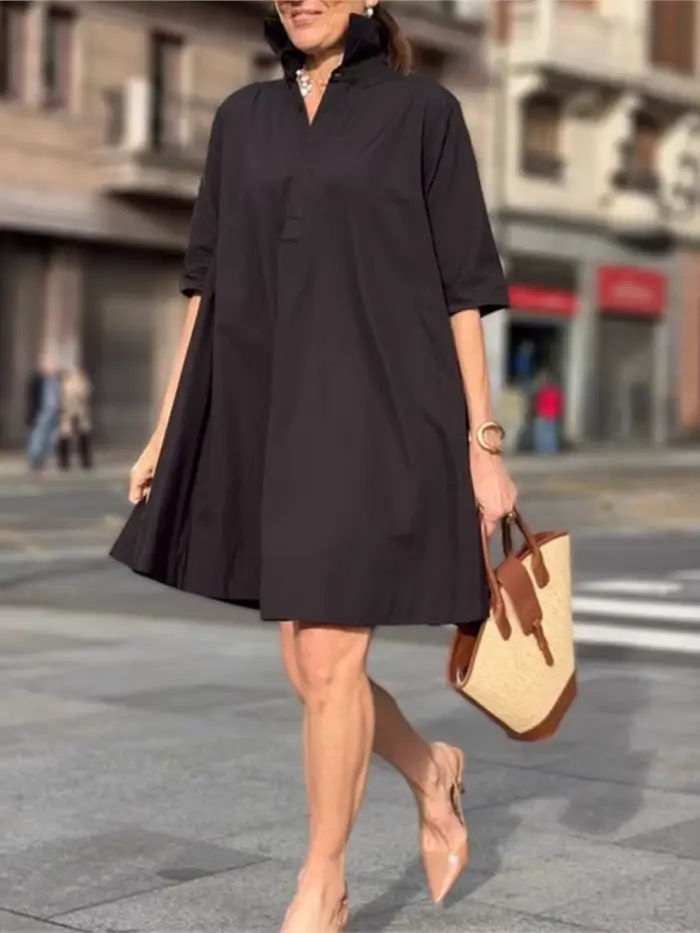 Robe décontractée et élégante en polyester pour femmes, blanche et ample, pour soirées et plages