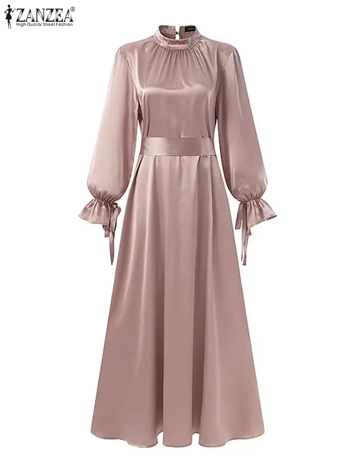 Robe Longue en Satin Élégante pour Femme