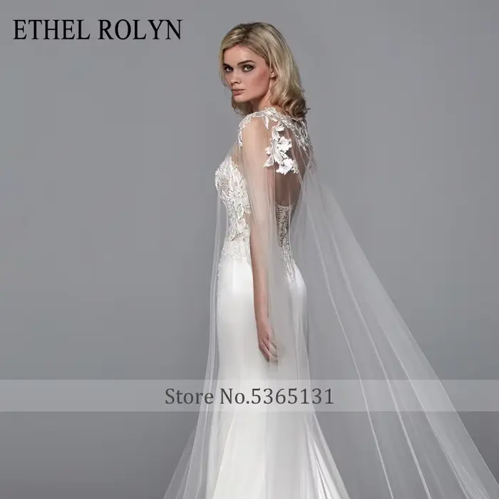 Robe De mariée sirène en Satin doux et dentelle