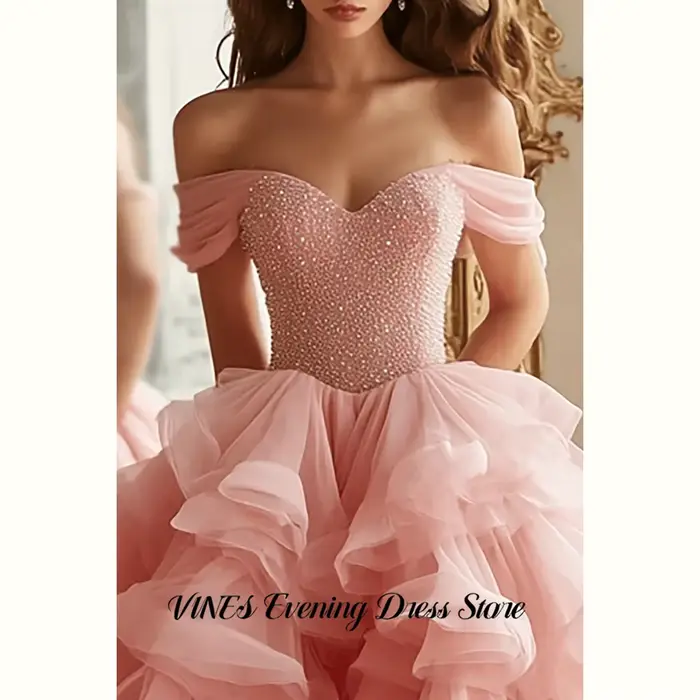 Robes de soirée rose VINES