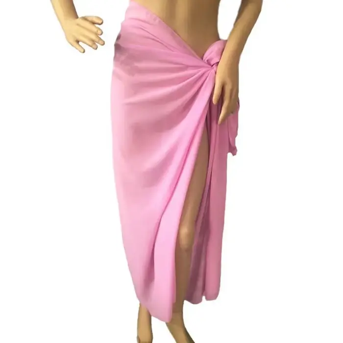 Paréo de plage multicolore tendance en mousseline pour femme – Robe de vacances sexy