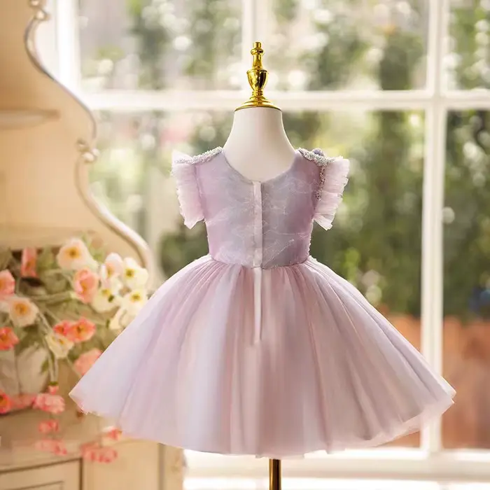 Jill Wish J481 Robe à fleurs lilas pour filles