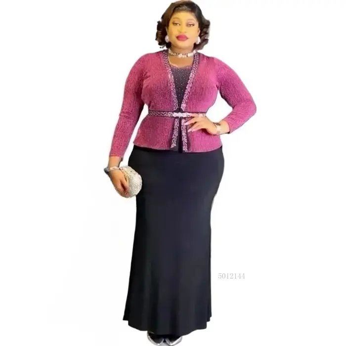 Robes africaines turques pour femmes Dashiki cristal Ankara vêtements élégant à manches longues robe Maxi fête bal