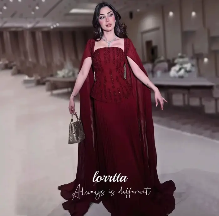 Lorrtta robe de Cocktail personnalisée pour robe de soirée de luxe pour invité de mariage élégant Claret Happy Sharon robe robe de bal