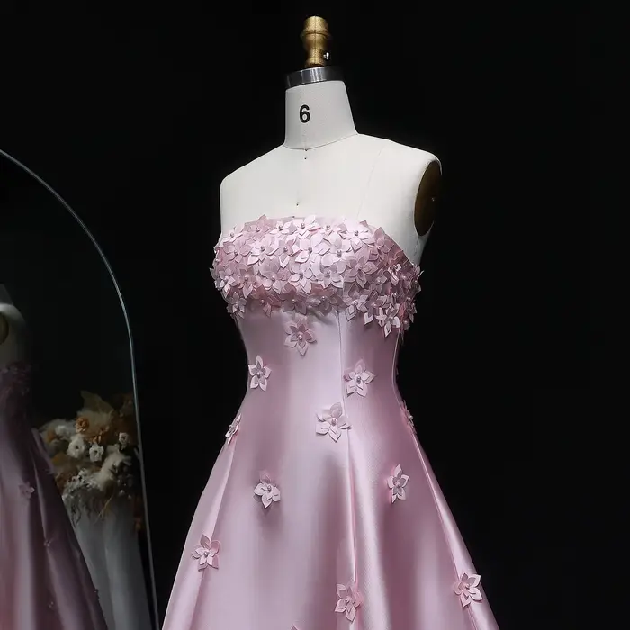 Sharon Said – robe de soirée élégante en Satin rose
