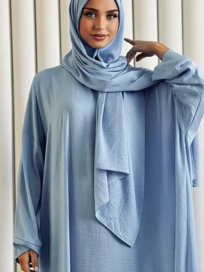 Robe Eid pour femmes Abaya à capuche amour coeur broderie solide robes de soirée Caftan musulman