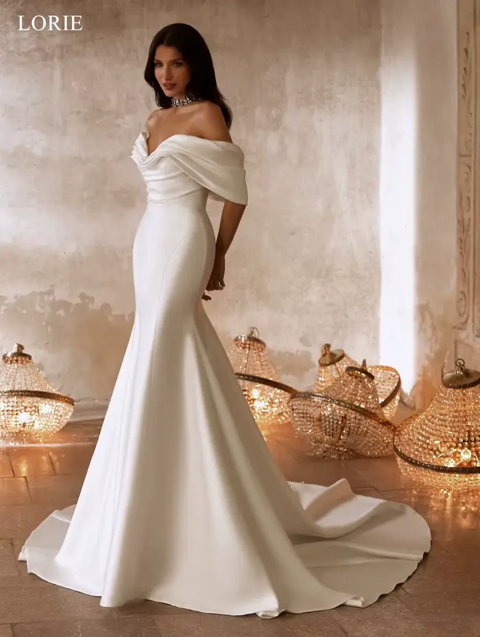 LORIE – robes de mariée élégantes en satin