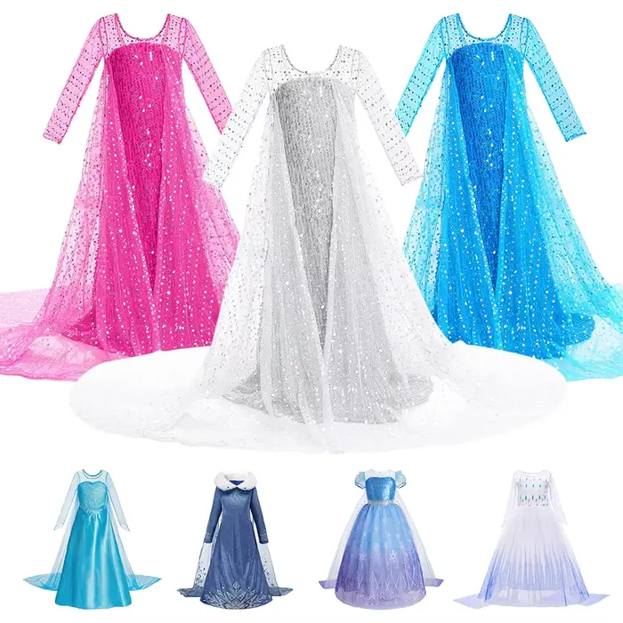 Robe de Soirée Élégante et Charmante à Paillettes pour Festival d'Halloween, Tenue de Cosplay de Billy Elsa, Plusieurs Styles et Occasions
