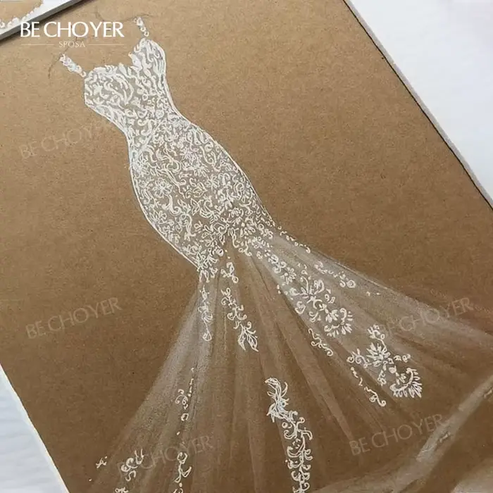 Robe de mariée personnalisée de qualité supérieure BECHOYER 2026
