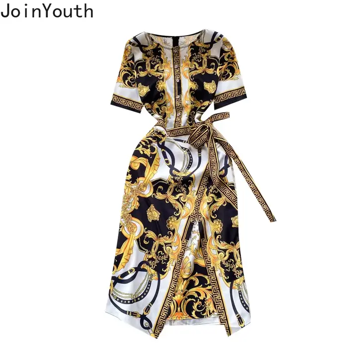 Ropa Mujer-Robe d'Été Imprimée pour Femme