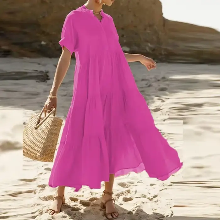 Robe longue d'été style bohème pour femmes
