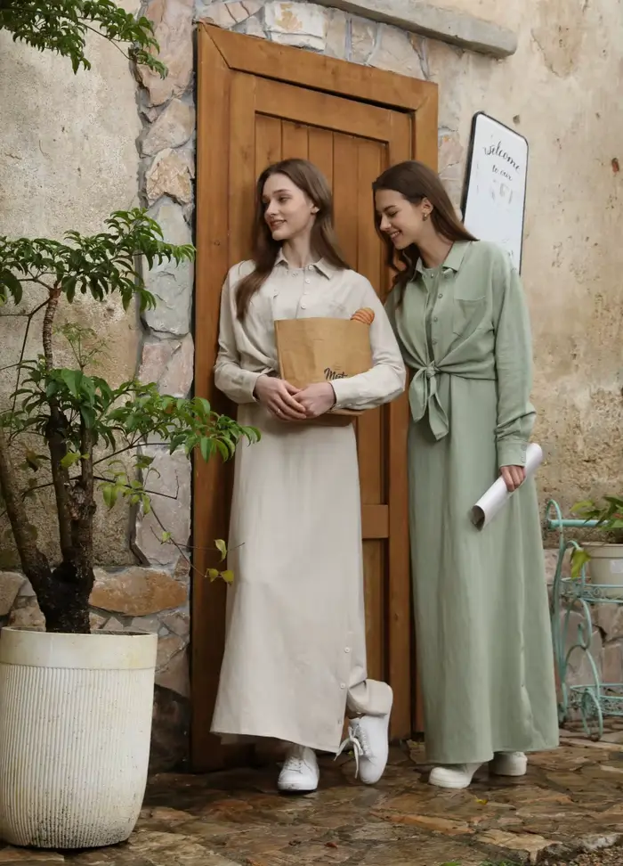 Ensemble chemise + robe en lin AS 2025