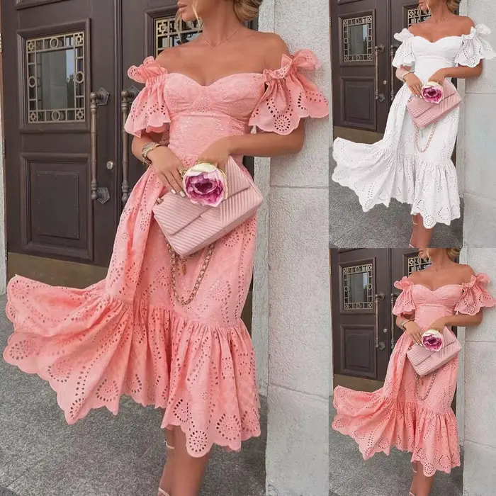Robe d'été évidée pour femmes