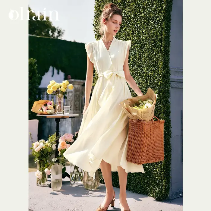 Robe longue élégante OLrain pour femme