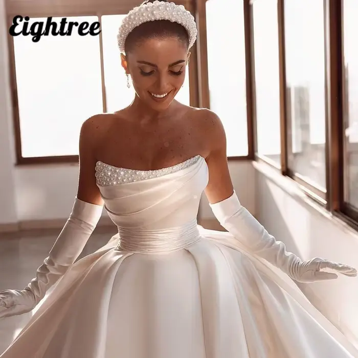 Eightree-Robe de mariée élégante en satin