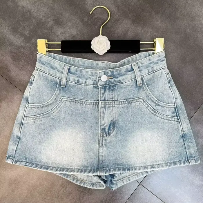 Mini-robe en jean pour femme