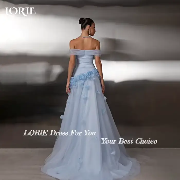 LORIE – robe de soirée de luxe bleue