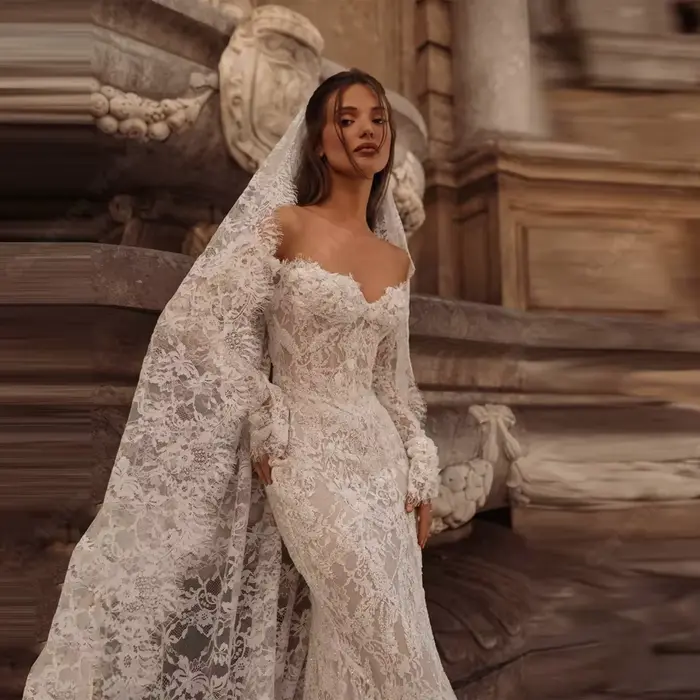 Robe De mariée sirène élégante et Sexy